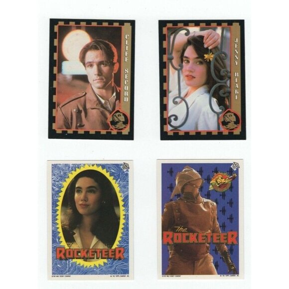 4 Vintage Topps The Rocketeer The Walt Disney Company Trading Cards Sticker 1066 - Picture 1 of 10